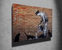 Wallity Lienzo Decorativo Banksy WY50 (50 x 70 cm)